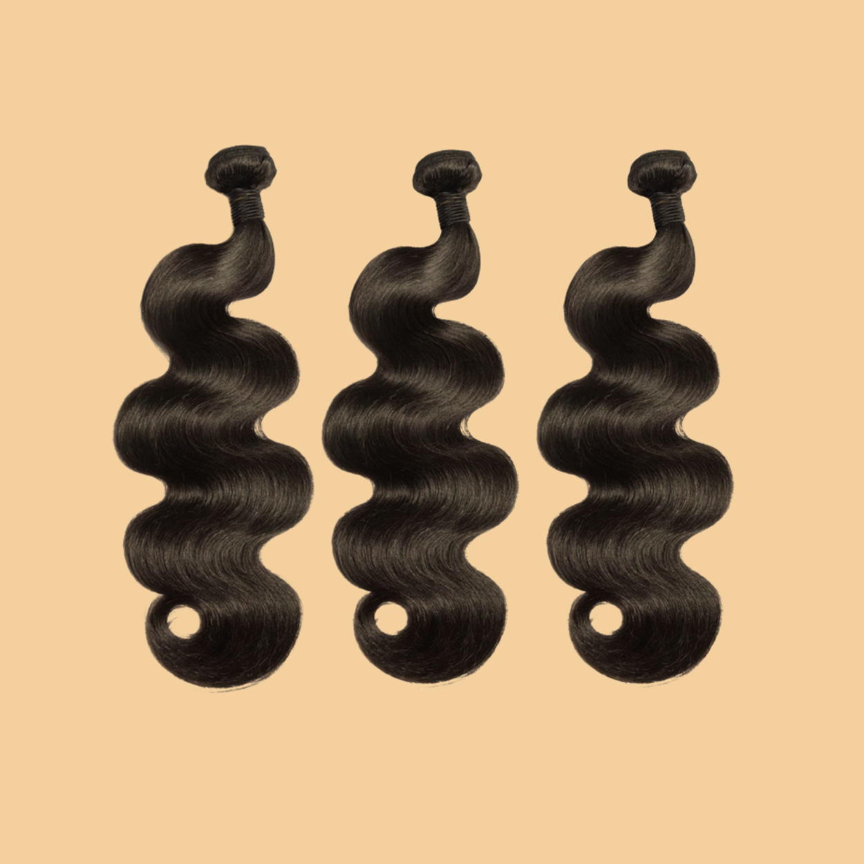 Hair Queen Closure Bundle – 3 Virgin Bundles + 2x6 HD Lace Slay Set