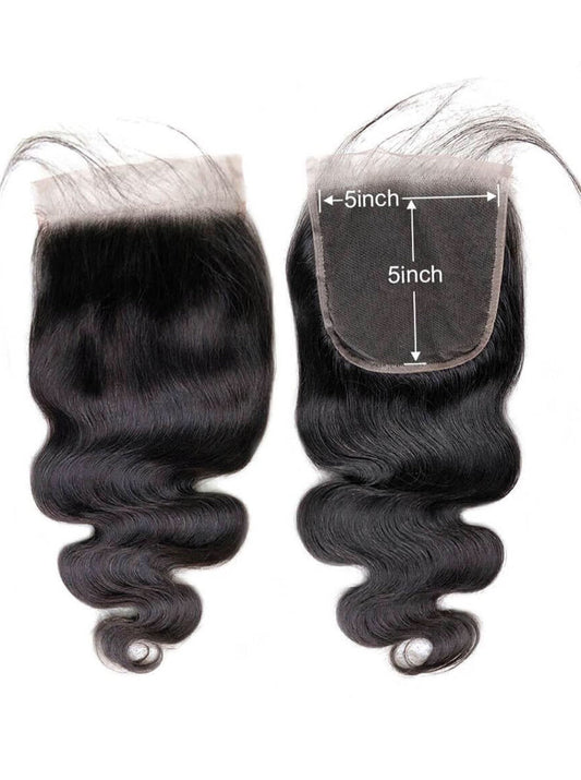 5×5 HD Lace Closure 1B Natural Black