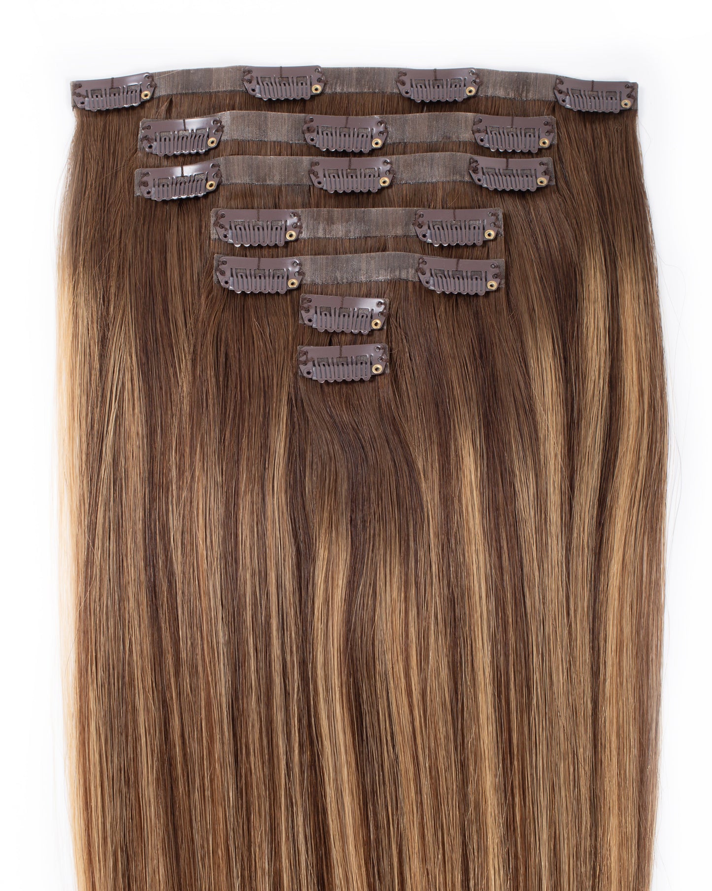 Invisible Clip Ins Caramel Blend