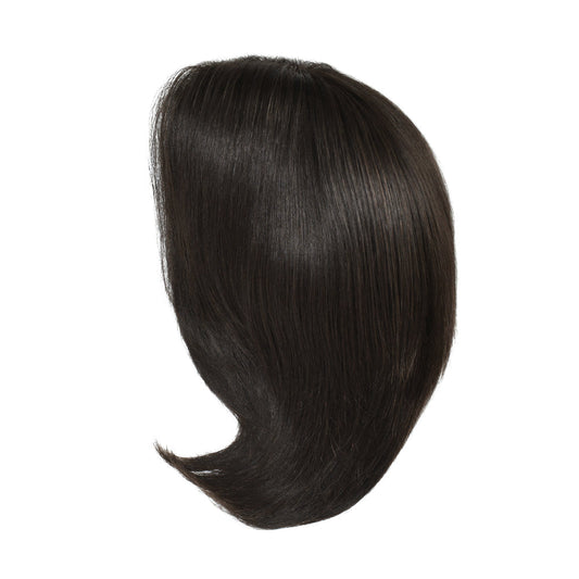 French Lace Front, Fine Mono Top, Fine Mesh  Black Medical Wig