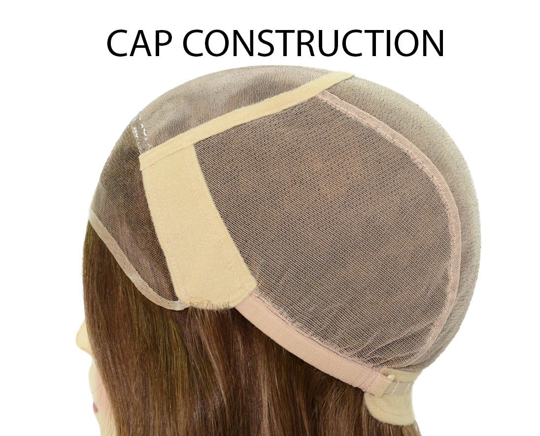 Medical French Lace Front, Fine Mono Top & Fine Mesh Base Golden Brown Wig