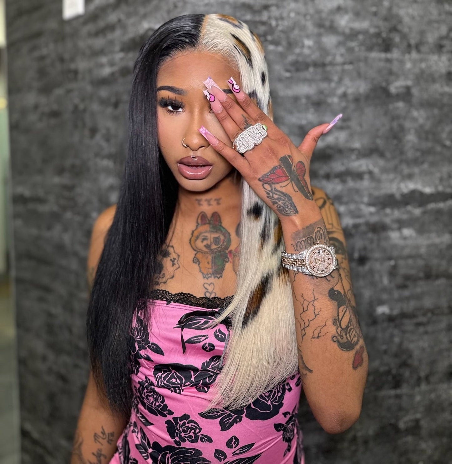 Split Leopard Wig