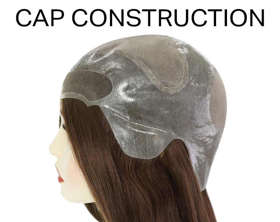 Fine Mono Dark Brown Medical Wig