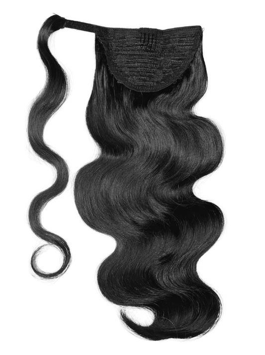 1B Natural Black Wrap Ponytail